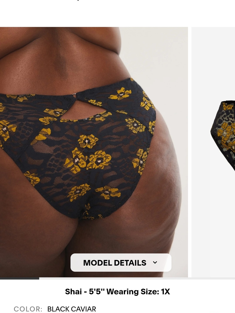 Savage X Fenty Feline Floral Unlined Balconette Bra & Cheeky Panty Set - Picture 11 of 14